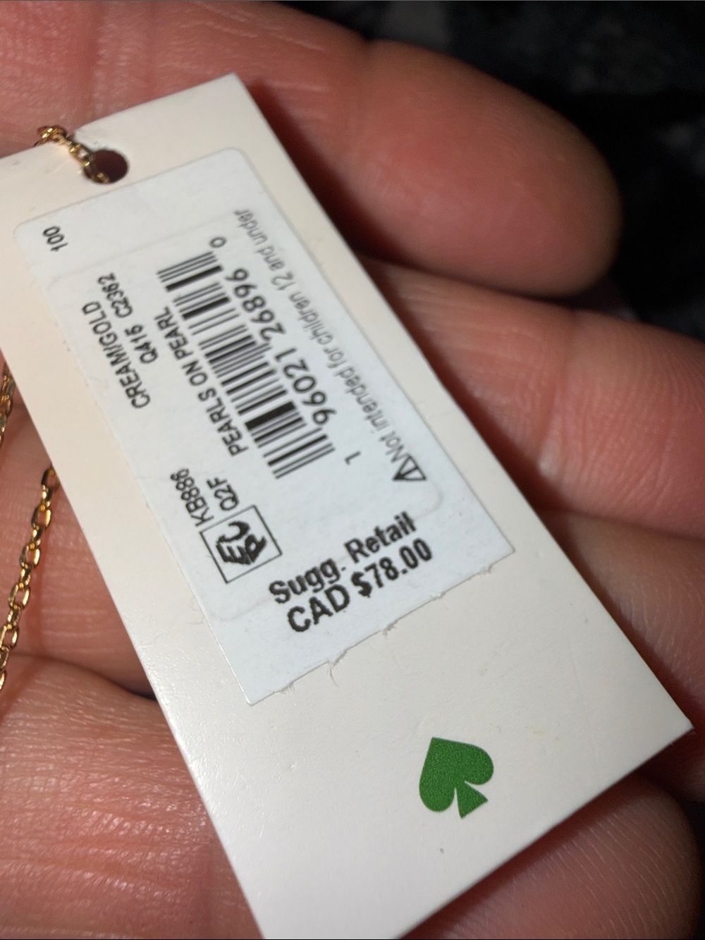 kate spade two pieces Gold-Tone Necklace and Crystal Earring Set - Picture 7 of 9